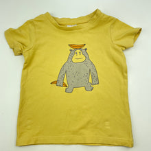 Load image into Gallery viewer, Boys Target, yellow t-shirt / top, monkey, GUC, size 0,  
