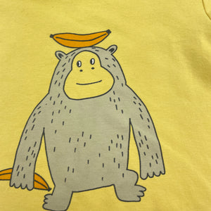Boys Target, yellow t-shirt / top, monkey, GUC, size 0,  