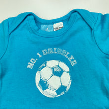 Load image into Gallery viewer, Boys Little Wishes, blue cotton bodysuit / romper, GUC, size 0,  