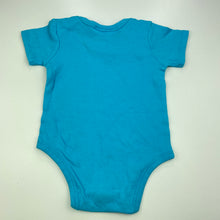 Load image into Gallery viewer, Boys Little Wishes, blue cotton bodysuit / romper, GUC, size 0,  