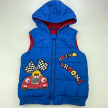 Load image into Gallery viewer, Boys St Bernard, fleece lined hooded vest / jacket, FUC, size 1,  
