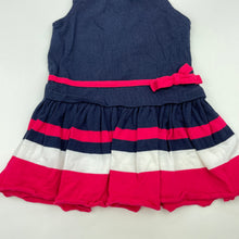 Load image into Gallery viewer, Girls Baby World, cotton casual summer dress, EUC, size 000, L: 35cm