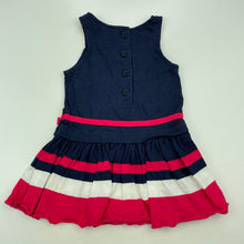 Load image into Gallery viewer, Girls Baby World, cotton casual summer dress, EUC, size 000, L: 35cm