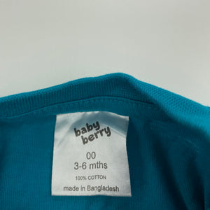 Girls Baby Berry, cotton long sleeve t-shirt / top, rabbit, EUC, size 00,  