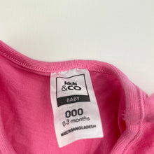 Load image into Gallery viewer, Girls Kids &amp; Co, pink cotton long sleeve t-shirt / top, EUC, size 000,  