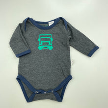 Load image into Gallery viewer, Boys Mini Fin, soft feel bodysuit / romper, truck, GUC, size 0000,  