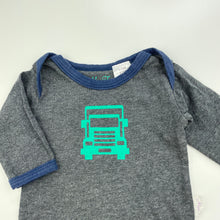 Load image into Gallery viewer, Boys Mini Fin, soft feel bodysuit / romper, truck, GUC, size 0000,  