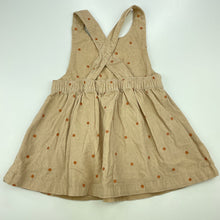 Load image into Gallery viewer, Girls Woolies Babes, corduroy cotton casual dress, GUC, size 0, L: 41cm