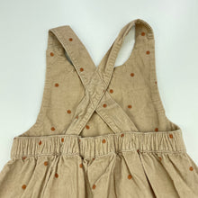 Load image into Gallery viewer, Girls Woolies Babes, corduroy cotton casual dress, GUC, size 0, L: 41cm
