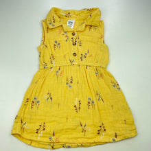 Load image into Gallery viewer, Girls Anko, floral crinkle cotton casual dress, EUC, size 1, L: 40cm
