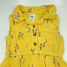 Load image into Gallery viewer, Girls Anko, floral crinkle cotton casual dress, EUC, size 1, L: 40cm