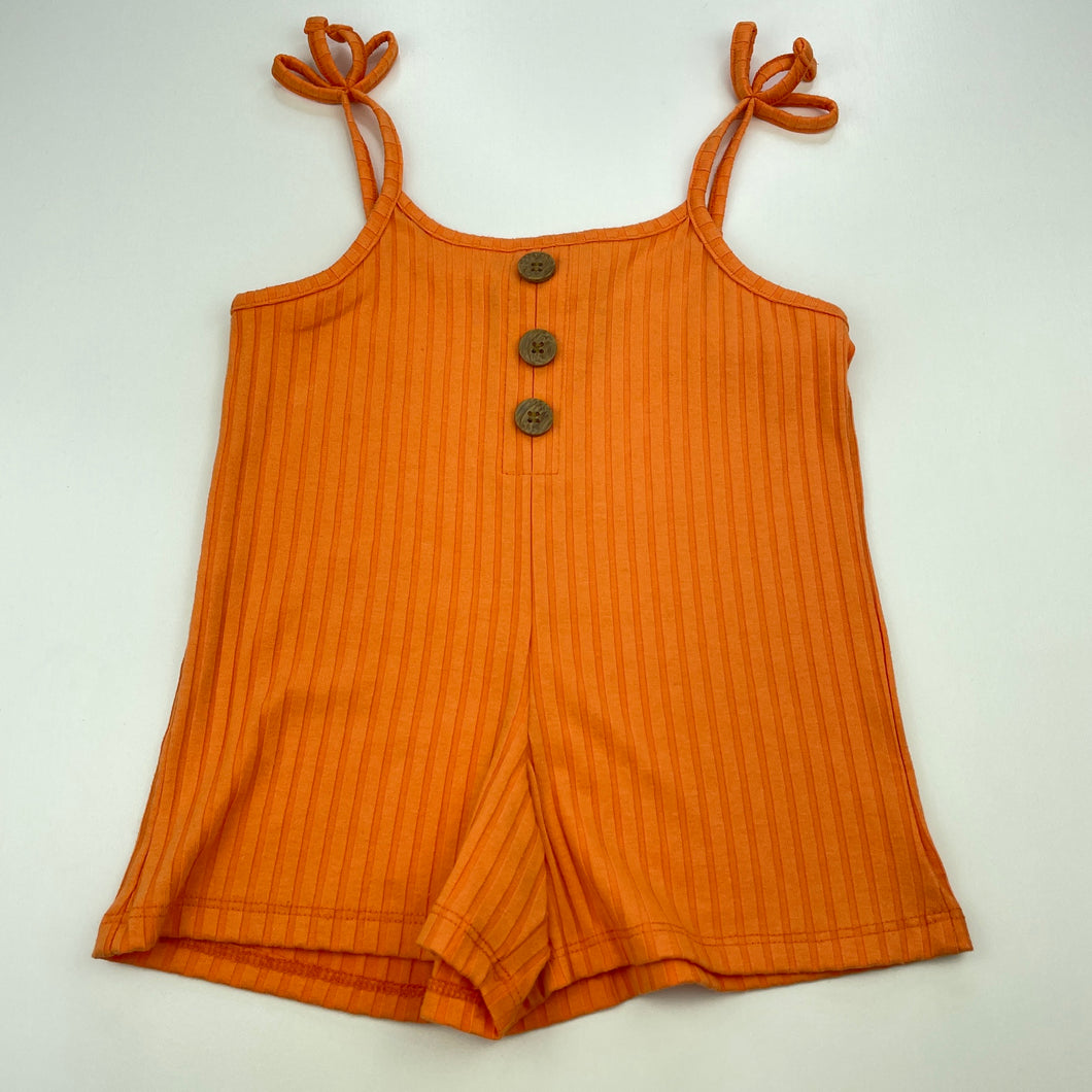 Girls Mango, ribbed summer romper / playsuit, EUC, size 0,  