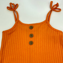 Load image into Gallery viewer, Girls Mango, ribbed summer romper / playsuit, EUC, size 0,  
