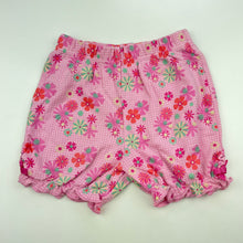Load image into Gallery viewer, Girls Mini Mode, floral cotton shorts, elasticated, GUC, size 0,  