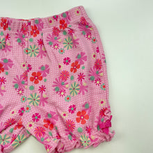 Load image into Gallery viewer, Girls Mini Mode, floral cotton shorts, elasticated, GUC, size 0,  