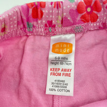 Load image into Gallery viewer, Girls Mini Mode, floral cotton shorts, elasticated, GUC, size 0,  