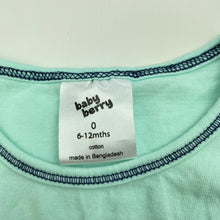 Load image into Gallery viewer, Girls Baby Berry, aqua cotton t-shirt / top, GUC, size 0,  
