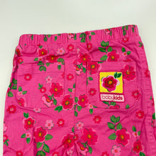Load image into Gallery viewer, Girls babykids, lightweight floral cotton pants, elasticated, EUC, size 0,  