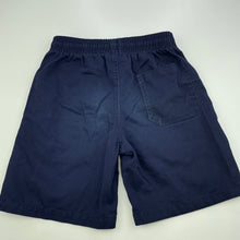 Load image into Gallery viewer, Boys School Zone, navy school shorts, elasticated, GUC, size 8,  