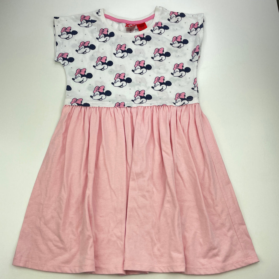 Girls Disney, Mini Mouse spliced casual dress, FUC, size 8, L: 65cm