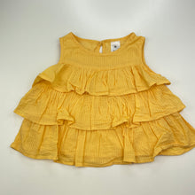 Load image into Gallery viewer, Girls Target, yellow tiered cotton top, GUC, size 3,  