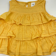 Load image into Gallery viewer, Girls Target, yellow tiered cotton top, GUC, size 3,  