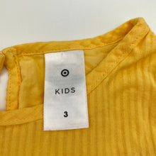 Load image into Gallery viewer, Girls Target, yellow tiered cotton top, GUC, size 3,  