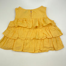 Load image into Gallery viewer, Girls Target, yellow tiered cotton top, GUC, size 3,  