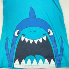 Load image into Gallery viewer, Boys H&amp;T, blue cotton singlet / tank top, shark, EUC, size 6,  