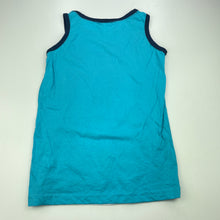 Load image into Gallery viewer, Boys H&amp;T, blue cotton singlet / tank top, shark, EUC, size 6,  