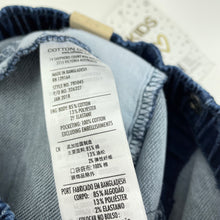 Load image into Gallery viewer, unisex Cotton On, stretch knit denim pants, elasticated, NEW, size 0,  