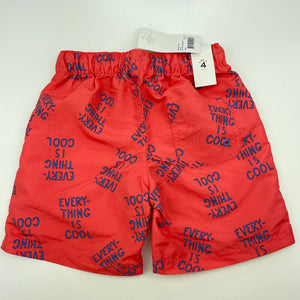 Boys KID, lightweight board shorts, elasticated, NEW, size 4,  