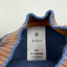 Load image into Gallery viewer, Boys Target, knitted cotton sweater / jumper, dinosaur, EUC, size 00,  