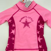 Load image into Gallery viewer, Girls Tiny Little Wonders, long sleeve rashie / swim top, NEW, size 00,  