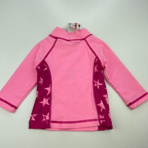 Girls Tiny Little Wonders, long sleeve rashie / swim top, NEW, size 00,  