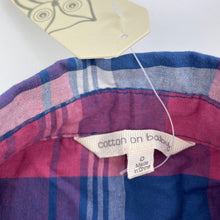 Load image into Gallery viewer, Boys Cotton On, lightweight cotton long sleeve shirt, NEW, size 0,  