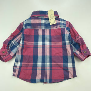 Boys Cotton On, lightweight cotton long sleeve shirt, NEW, size 0,  