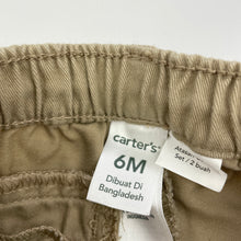 Load image into Gallery viewer, Boys Carters, cotton chino pants, elasticated, EUC, size 6 months,  
