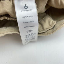 Load image into Gallery viewer, Boys Carters, cotton chino pants, elasticated, EUC, size 6 months,  