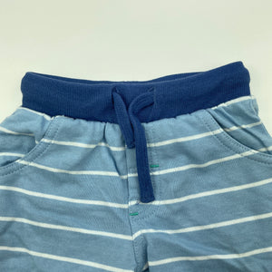 Boys Baby Baby, blue cotton shorts, elasticated, EUC, size 00,  