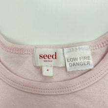 Load image into Gallery viewer, Girls Seed, cotton pyjama t-shirt / top, swan, FUC, size 4,  