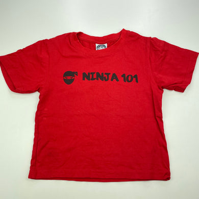 unisex AUSTRALIA, red cotton t-shirt / top, L: 39cm, GUC, size 6,  
