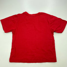 Load image into Gallery viewer, unisex AUSTRALIA, red cotton t-shirt / top, L: 39cm, GUC, size 6,  