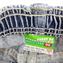 Load image into Gallery viewer, Boys Mini Mango, blue denim shorts, elasticated, GUC, size 1,  