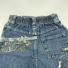 Load image into Gallery viewer, Boys Mini Mango, blue denim shorts, elasticated, GUC, size 1,  