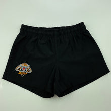 Load image into Gallery viewer, unisex NRL Official, Wests Tigers shorts, elasticated, GUC, size 3,  