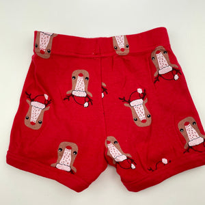 unisex Baby Berry, cotton Christmas pyjama shorts, GUC, size 2,  