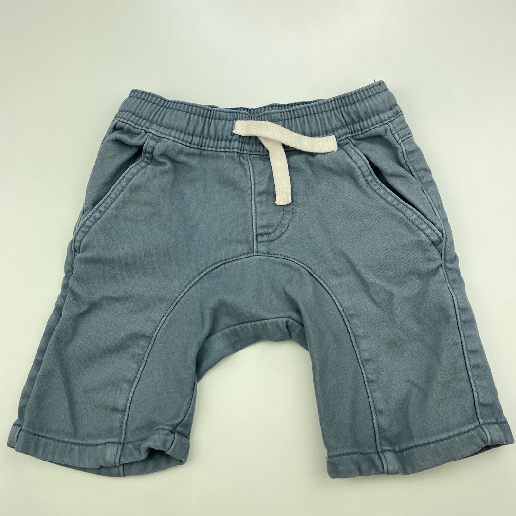 Boys Anko, blue casual shorts, elasticated, GUC, size 1,  