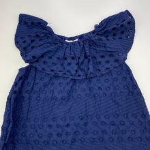 Load image into Gallery viewer, Girls Mango, lined broderie cotton dress, FUC, size 6, L: 62cm at front