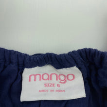 Load image into Gallery viewer, Girls Mango, lined broderie cotton dress, FUC, size 6, L: 62cm at front